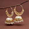 White Color Meenakari Earrings (MKE1987WHT)