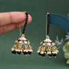 Black Color Meenakari Earrings (MKE1988BLK)