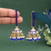 Blue Color Meenakari Earrings (MKE1988BLU)