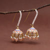 Peach Color Meenakari Earrings (MKE1988PCH)