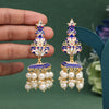 Blue Color Meenakari Earrings (MKE1989BLU)