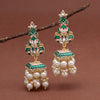 Green Color Meenakari Earrings (MKE1989GRN)