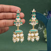 Green Color Meenakari Earrings (MKE1989GRN)