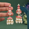 Red Color Meenakari Earrings (MKE1989RED)