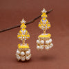 Yellow Color Meenakari Earrings (MKE1989YLW)