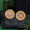 Maroon Color Meenakari Earrings (MKE1991MRN)