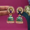 Green Color Meenakari Earrings (MKE1993GRN)