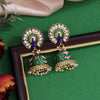 Green Color Meenakari Earrings (MKE1993GRN)