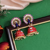 Red Color Meenakari Earrings (MKE1993RED)