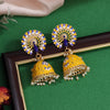 Yellow Color Meenakari Earrings (MKE1993YLW)