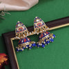 Blue Color Meenakari Earrings (MKE1994BLU)