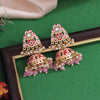 Pink Color Meenakari Earrings (MKE1994PNK)