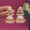 White Color Meenakari Earrings (MKE1994WHT)