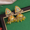 Yellow Color Meenakari Earrings (MKE1994YLW)