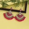 Rani Color Kundan Meenakari Earrings (MKE1995RNI)