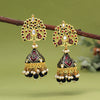 Maroon Color Meenakari Earrings (MKE1998MRN)