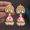 Pink Color Meenakari Earrings (MKE1998PNK)