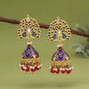 Red Color Meenakari Earrings (MKE1998RED)