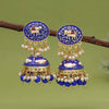 Blue Color Meenakari Earrings (MKE1999BLU)