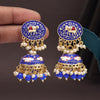 Blue Color Meenakari Earrings (MKE1999BLU)