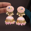 Pink Color Meenakari Earrings (MKE1999PNK)