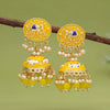 Yellow Color Meenakari Earrings (MKE1999YLW)