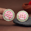 Pink Color Meenakari Earrings (MKE2000PNK)