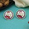 White Color Meenakari Earrings (MKE2000WHT)