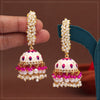 White Color Meenakari Earrings (MKE2001WHT)