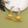 Yellow Color Meenakari Earrings (MKE2001YLW)