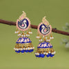 Blue Color Meenakari Earrings (MKE2002BLU)