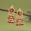 Red Color Meenakari Earrings (MKE2002RED)