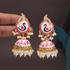 White Color Meenakari Earrings (MKE2002WHT)