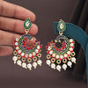 Red Color Meenakari Earrings (MKE2003RED)