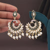 White Color Meenakari Earrings (MKE2003WHT)