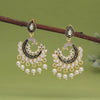 White Color Meenakari Earrings (MKE2003WHT)