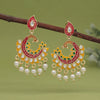 Yellow Color Meenakari Earrings (MKE2003YLW)