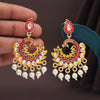 Yellow Color Meenakari Earrings (MKE2003YLW)