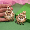 Green Color Kundan Meenakari Earrings (MKE2006GRN)