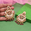 Rani Color Kundan Meenakari Earrings (MKE2006RNI)