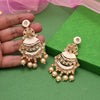 Gold Color Kundan Meenakari Earrings (MKE2007GLD)