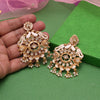 Gold Color Kundan Meenakari Earrings (MKE2008GLD)