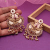 Rani Color Kundan Meenakari Earrings (MKE2010RNI)