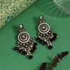 Black Color Kundan Meenakari Earrings (MKE2017BLK)