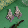 Light Purple Color Kundan Meenakari Earrings (MKE2017LPRP)