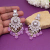 Light Purple Color Kundan Meenakari Earrings (MKE2017LPRP)