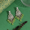 Pista Green Color Kundan Meenakari Earrings (MKE2017PGRN)