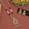 Rani Color Long Meenakari Matte Gold Necklace Set (MKN558RNI)