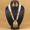 Gold Color Long Meenakari Necklace Set (MKN591GLD)