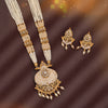 Gold Color Long Meenakari Necklace Set (MKN591GLD)